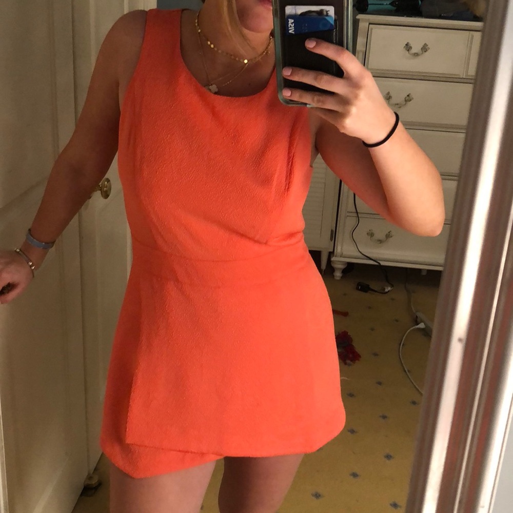 Kensie coral ROMPER
